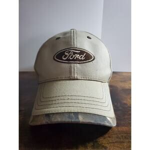 🛻 Dad Hat 100% Cotton Licensed Ford Oval Patch True Timber Outdoors hunting Camo